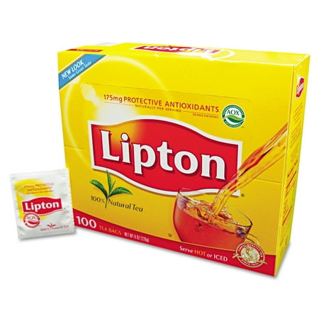 (2 pack) Lipton Tea Bags, Regular, 100/Box (2 pack)