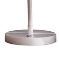 thumbnail image 2 of Benzara BM240334 Lampe de Table avec LED Intégrée Courbée en Métal, Blanc Mat, 2 of 5