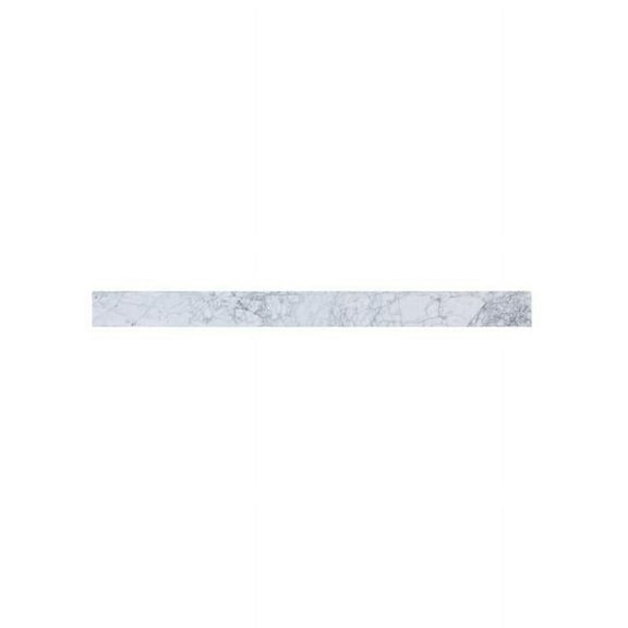 48 in. Backsplash in Carrara White