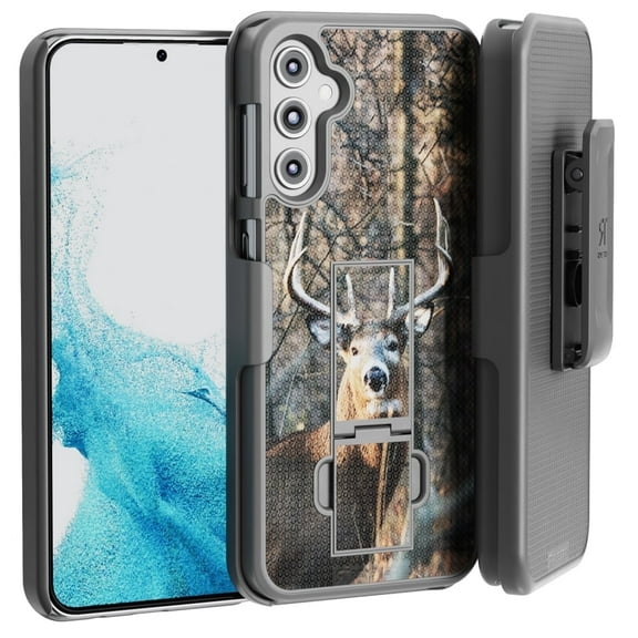 Samsung Galaxy S23 Plus 6.5" (2023) Shell Holster Combo - Camo Deer