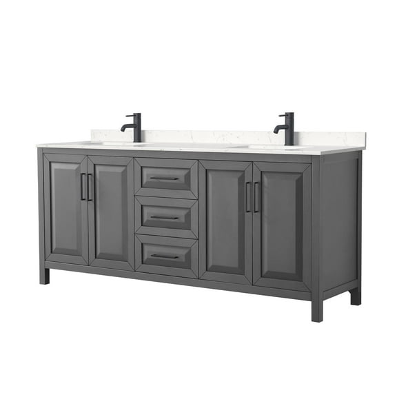 Wyndham Collection Wcv252580d-Vca-Mxx Daria 80" Free Standing Double Basin Vanity Set -