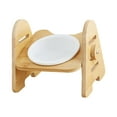 thumbnail image 2 of Cat Dog Bowl 15 degree Raised Small Medium Dogs Adjustable Height Pet Food Feeder Single Bowl, 2 of 8