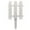 7*17 In, variant on White Garden Fence, White Picket Fence, Elegant Plastic Picket Inserts Hedge, Decorative for Garden, Landscaping, Farms, 20*17 In