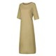 thumbnail image 5 of Gibobby Vestido Causal para Mujer de Verano Moda mujer color sólido algodón y lino manga larga cuello redondo pliegue vestido casual(Amarillo,5XL), 5 of 5