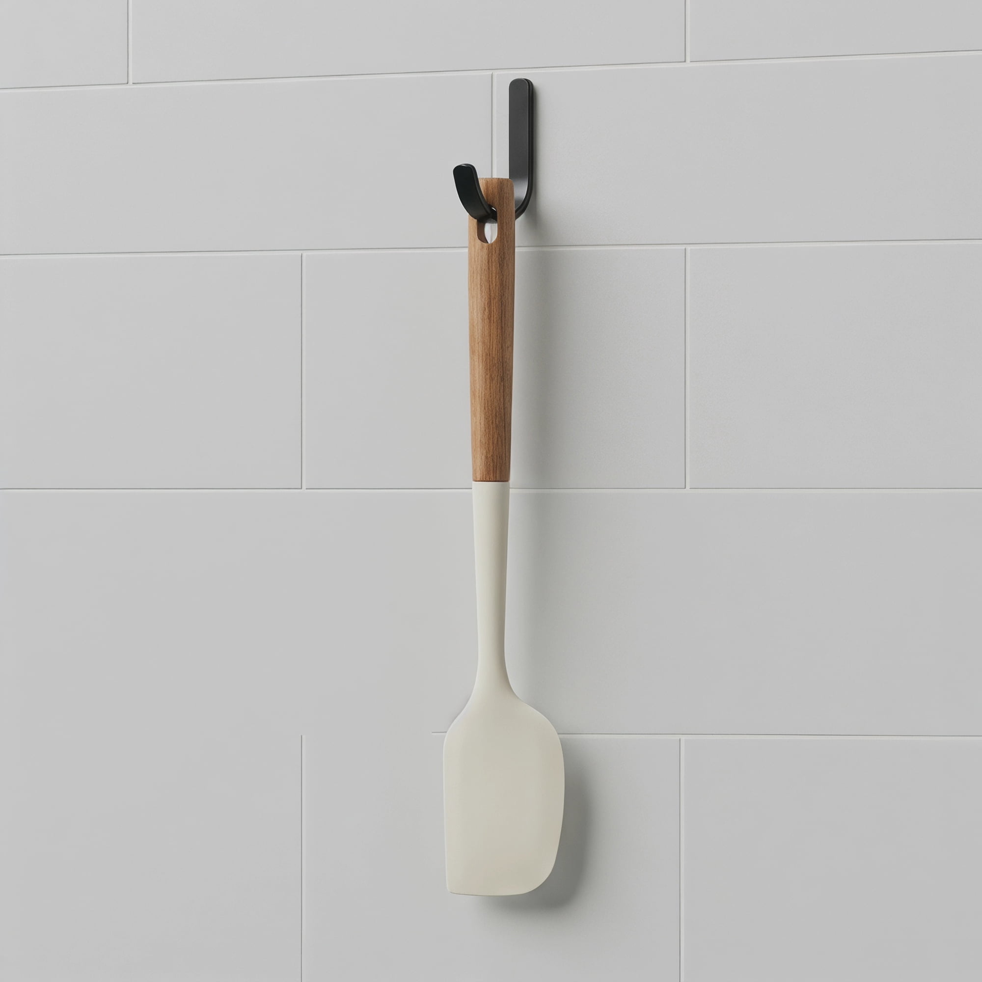 Unique Bargains Silicone Spatula Set, Kitchen Utensils with Tools Cream 13.4x2.4x0.8 inch