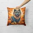 thumbnail image 4 of Carolines Treasures DAC1053PW1818 18 x 18 in. Unisex Keeshond Fall Fabric Decorative Pillow, 4 of 5