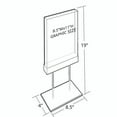 thumbnail image 2 of The Elite Series: Medium Acrylic Block Sign Holder on Chrome Stand for Counter 8.5"W x 11" H Graphic Size, 2 of 3