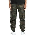 thumbnail image 3 of QATAINLAV Cargo Pants for Men Camo Tactical Pants Outdoor Casual Drawstring Sweatpants Ankle Cuffs Hiking Pants Elastic Waist Work Trousers with Pockets Multicolor S, 3 of 9