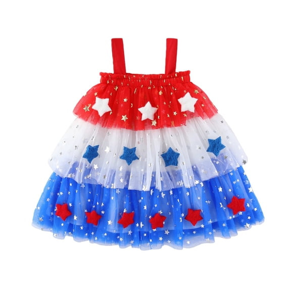 XXWXYD Toddler Baby Girl Christmas Tu𝗍u Dress Star Sequin Princess Par𝗍y Tulle Dress Sleeveless Birthday Holiday Skirt Festive Gown