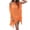 Orange, variant on HOWPAY Cover Ups for Swimwear Women Hollow Out Swimsuit Coverup Short Sleeve Swimwear Loose Fit Summer Beach Dress Vacation Clothes Orange One Size