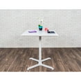 thumbnail image 7 of 36" Pneumatic Height Adjustable Square Cafe Table - White, 7 of 7