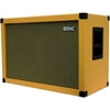 Seismic Audio Luke-2x12C, Empty Dual 12" Guitar Cabinet, Orange Tolex/Wheat Cloth Grill