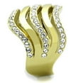 thumbnail image 4 of Womens Gold Ring 316L Stainless Steel Anillo Color Oro Para Mujer Ninas Acero Inoxidable with Top Grade Crystal in Clear Michael, 4 of 4