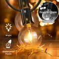 thumbnail image 3 of Brochao Christmas Outdoor String Lights Waterproof, Patio Lights for Christmas Tree Garden Yard Decor, with 20 Edison Bulbs, 16.5ft, 3 of 9