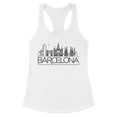 thumbnail image 1 of Skyline Barcelona Tank Top Fitted Racerback Women's X-Small White, 1 of 5