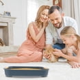 thumbnail image 4 of MOVTOTOP Rabbit Litter Box Rectangular Hamster Toilet Bunny Litter Box Rabbit Training Potty, 4 of 6