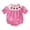 Red, variant on Coerni First Birthday Outfit Girl Heart Bubble Romper Jumpsuit Bodysuit New Born Waffle Clothes Baby Knitted Embroidered Plaid Onesie