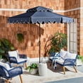thumbnail image 5 of SAFAVIEH Venice 9' Market Crank Double Top Patio Umbrella, Red, 5 of 5