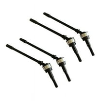 2Pair Stainless Steel Cvd Drive Shaft Front Axle Rc Parts for Axial Scx10 Crawler Rc Car Silver,4*Front Universal Shafts,Silver