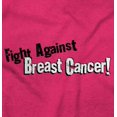 thumbnail image 2 of Fight Against Breast Cancer Awareness Women's Graphic T Shirt Tees Brisco Brands M, 2 of 6
