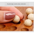 thumbnail image 2 of HUGFEGWE Wooden Solitaire Board Cognitive Activity Diamond Brain Teasers Marble Sets CJB91-35606, 2 of 7