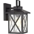 thumbnail image 1 of CHLOE Lawrence 1 Light Textured Black Outdoor Wall Sconce 11" Height, 1 of 1