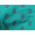 thumbnail image 4 of oneOone Cotton Cambric Fabric Leaves & Floral Block Print Sewing Fabric BTY 56 Inch Wide, 4 of 5