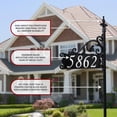 thumbnail image 3 of Address America USA Handcrafted, Double-Sided Reflective Boardwalk Address Sign - 58" Pole, 3 of 9