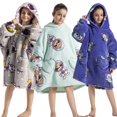 thumbnail image 2 of Plush Fleece Hoodies for Girls Boys Winter Thicken Sweaters Children TV Blanket Kids Warm Soft Hooded Panda Koala Sweatshirt, 2 of 4