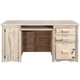 thumbnail image 2 of Homestead Collection Computer Desk, Clear Lacquer Finish, 2 of 4