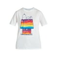 thumbnail image 6 of Peanuts Women’s Snoopy Rainbow Graphic Tee with Short Sleeves, Sizes XS-XXXL, 6 of 6