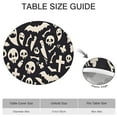 thumbnail image 6 of Spooky Halloween Icons Pattern Round Fitted Tablecloth with Elastic Edge,Dining Table Cover Waterproof,Outdoor Round Tablecloth for Camping,Dining,Indoor and Outdoor, 6 of 7