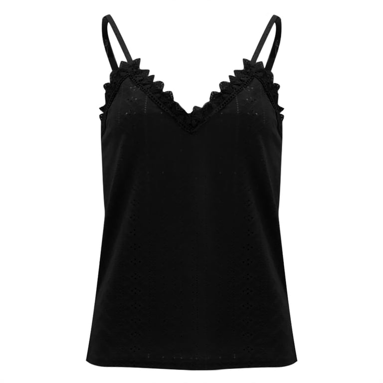 WTXUE Camisole Tops for Women | Women's V Neck Lace Lace Lace