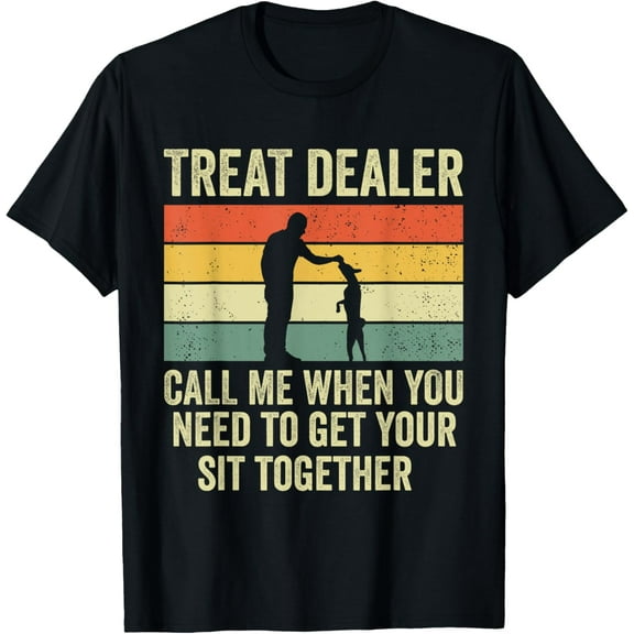 Dog Treat Dealer Funny Retro Dog Owner Dog Treats Dog Lover T-Shirt mens t shirt,black,women,funny,misfits,men,journey