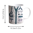 thumbnail image 2 of Aufmer Motif de Vêtement Extérieur Tasse à Boire Quotidienne Style Rétro Tasse à Café Récipient de Boisson Domestique Unique Convient à l'Infusion Quotidienne de Thé et de Café et à l'Usage Décontracté, 2 of 6