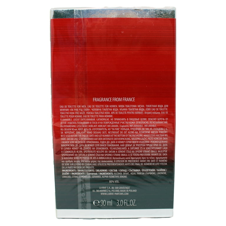 La Rive Red Line Pour Homme Eau De Toilette Ounces
