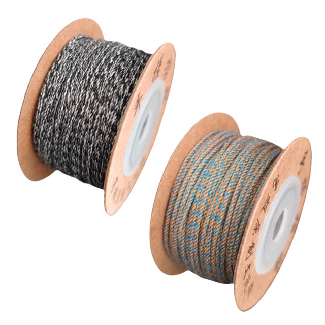 Cordón de algodón de 2 volúmenes, 1mm x 32 yardas, para pulsera, fabricación de joyas, collar, hilo de cuentas a granel