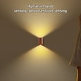 thumbnail image 5 of Harpi Wall Sconce Light Plug In, 2 Pcs Set, Wood Grain Human Connection Induction Led Light, Charge Electromagnetic Suction Wall Light, Building Home Bedside Bedroom USB Night Light, 5 of 8