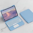 thumbnail image 1 of EIGTHTAIL Keyboard Case for iPad 10th Generation (10.9”  2022)  Detachable Magnetic Cover  Vertical Stand & Magnetically Cute Color Round Key Trackpad Keyboard for New iPad 10th 2022, 1 of 7