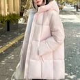 thumbnail image 4 of Fewfanhot Womens Jacket Thickened Winter Coat Hooded with Deep Pockets, Ladies Warm Winter Jacket, 4 of 7