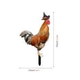 thumbnail image 3 of Uutvmp Acrylic Rooster Decor, Rooster Statues,Outdoor Garden Statues, Acrylic Chicken Sculptures Art Decor for Backyard Patio Lawn, 3 of 8