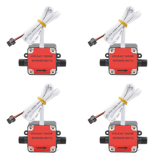 4X OF07ZAT 2Min Oval Gear Flowmeter Sensor Flow Sensor Gear Oil Flowmeter,4 x Gear flow meter