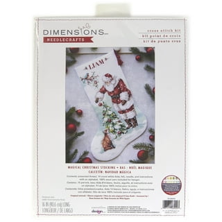 Dimensions Santa's Sidecar Stocking Counted Cross Stitch Kit, 13 x 20,  14-Count 