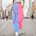thumbnail image 2 of Yuhangmm Womens Sweatpants Baseball Football Print Bottom with Pockets High Waist Sporty Gym Athletic Jogger Pants Green S, 2 of 4