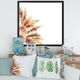 thumbnail image 3 of Designart 'Exotic Dry Pampas Grass On White Background' Traditional Framed Art Print, 3 of 4