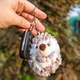thumbnail image 2 of Hedgehog Keychain Plush Keyring Car Pendant Toy Plush Keychains For Backpacks, 2 of 8