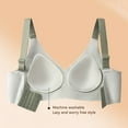 thumbnail image 6 of Wzxfashion sports bras for women Underarm-smoothing Soft Comfortable Gather Bra Wireless Up 3PC Womens Bras(M-XXXXL), 6 of 7