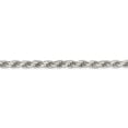 thumbnail image 2 of 925 Sterling Silver 5.75mm Diamond-cut Rope Chain Necklace 24 inch, 2 of 5