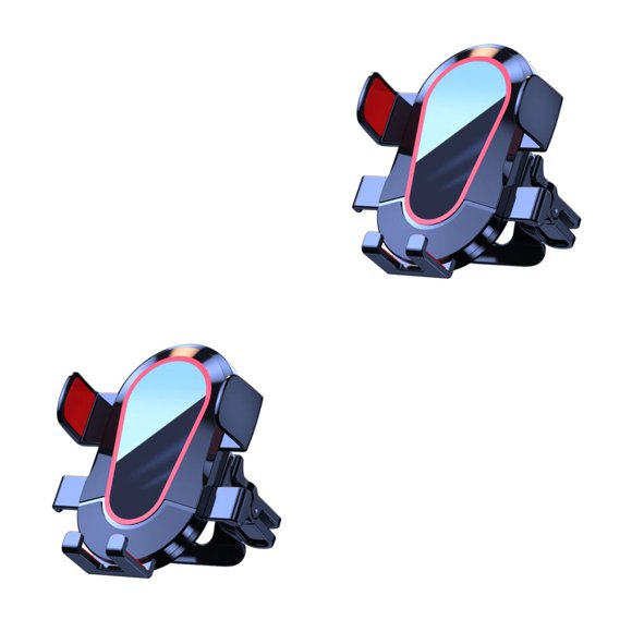 Kenally Soporte para teléfono inteligente con salida de aire para automóvil Accesorios de soporte ajustables de ángulo interno con estilo portátil Rojo 2piezas Kenally CBP583102