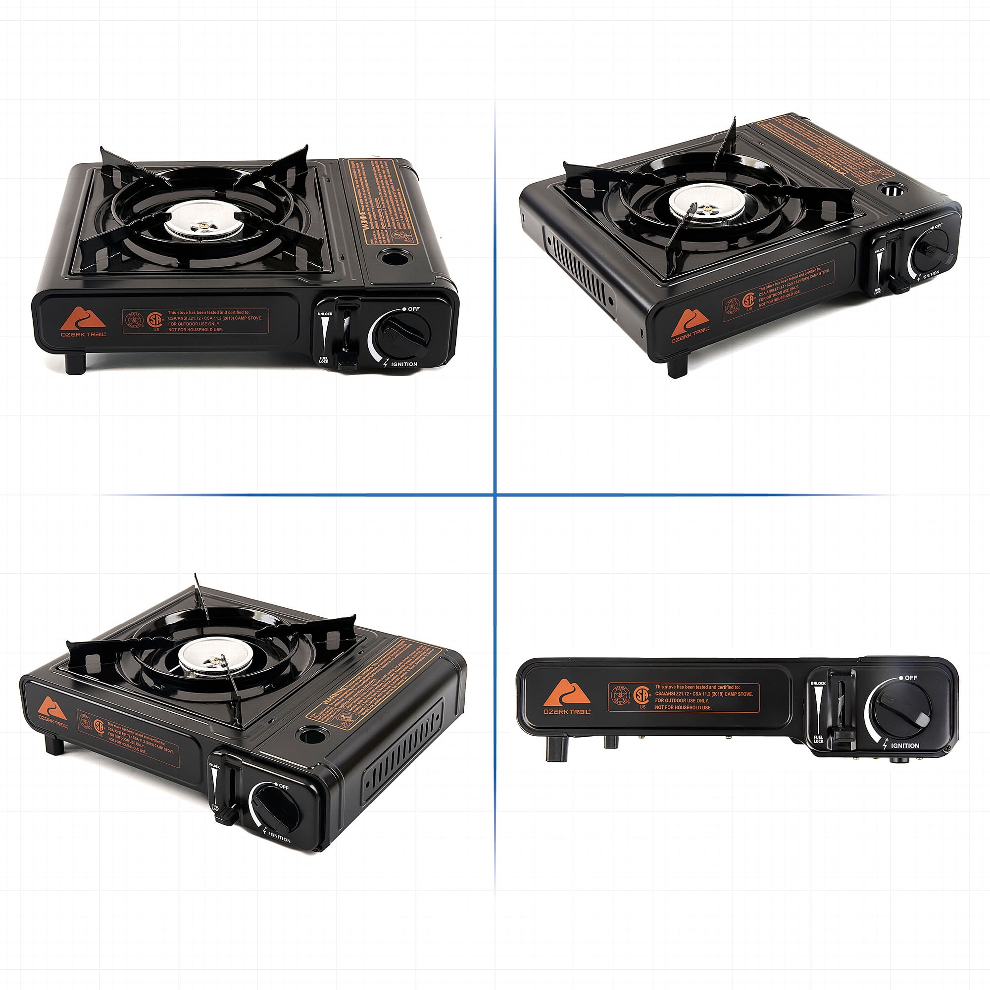 Ozark Trail 83.1 sq in 2-in-1 Butane Outdoor Griddle